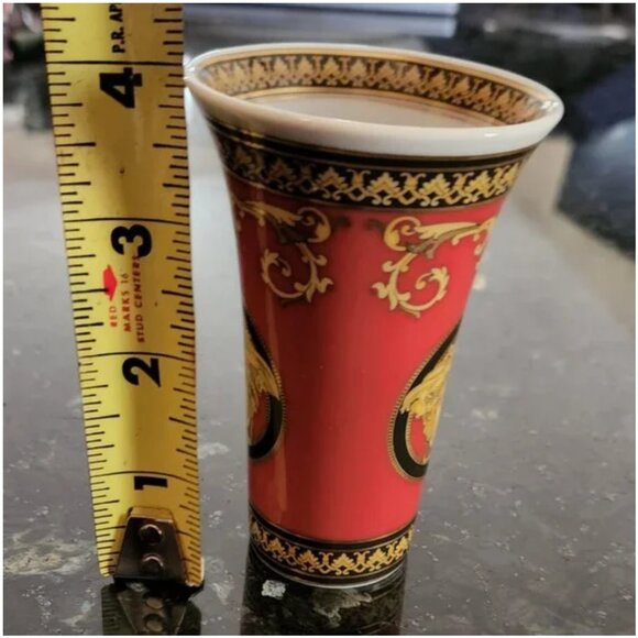 Vintage Versace : Rosenthal Medusa Bud Vase 4" - Picture 3 of 7